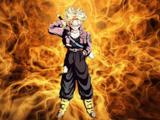 Dragon ball character fire background 2 - heroic free wallpaper