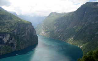 River mountains valley scenery nature - a mountain range in the distance free wallpaper