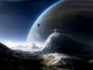 Distant planet distant star distant - a distant planet free wallpaper