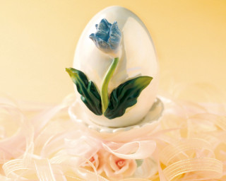 White egg flower ribbon bow 2 - beatrix potter free wallpaper