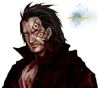 Man bloody face red shirt - free cyberpunk wallpaper