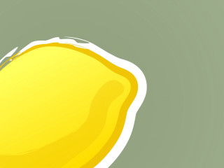 Yellow lemon green background white - the middle of the image free wallpaper