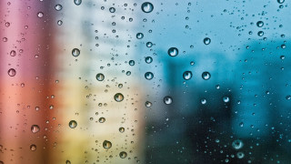Window rain drops city background 2 - building free wallpaper