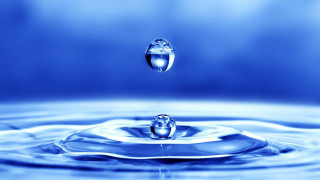 Water drop blue liquid droplets - water droplet free wallpaper