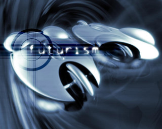 Blue abstract black white astro - futurism free wallpaper