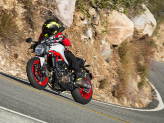 Motorcycle ride cliff side helmet - mannerism free wallpaper