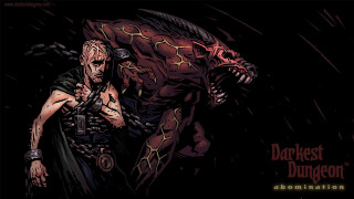 Demon man chains shackles knife - his shoulder free wallpaper