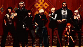 Group people red wall brick - cedric seaut keos masons free wallpaper