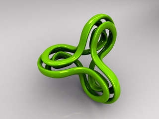 Green object white surface shadow 3 - a green object free wallpaper