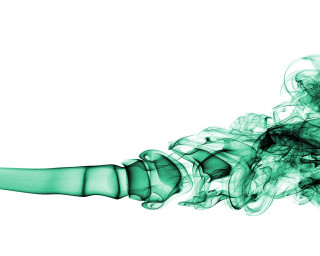 Green smoke white background black 2 - alberto seveso free wallpaper