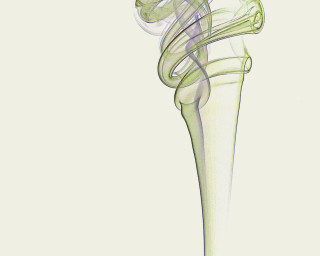 Green white smoke generative airbrush - object free wallpaper