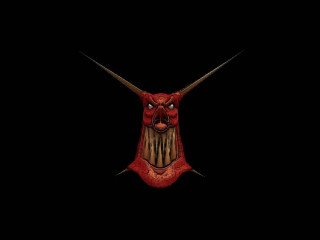 Red demon horns fangs dark - a red demon free wallpaper