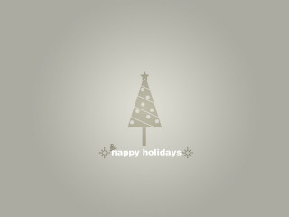 Christmas tree happy holidays message - earnst haeckel free wallpaper