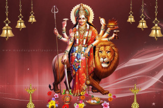 Woman lion sword fire staff - ella guru free wallpaper