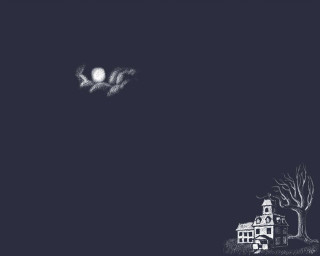 House tree dark sky moon - the dark sky free wallpaper