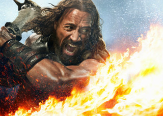 Man sword fire water wolf - weta digital free wallpaper