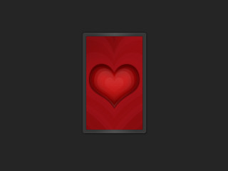 Red heart card black background 2 - a minimalist painting free wallpaper
