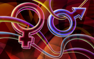 Colorful female symbol male symbol 3 - a colorful picture free wallpaper
