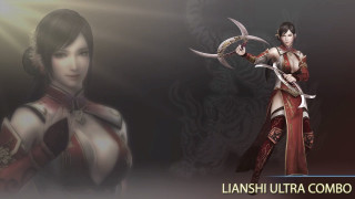 Woman red white sword black - a sword and a sword free wallpaper
