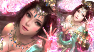 Woman tiara hand gesture pink - her face free wallpaper for desktop