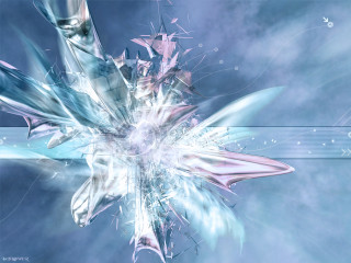 Flower blue background white border 5 - a white border free wallpaper