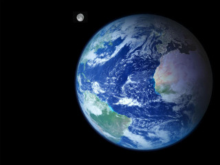 Earth moon space constellation globe - a view of the earth free wallpaper
