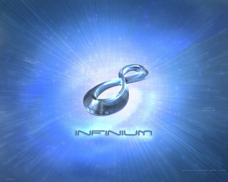 Shiny metal object blue background 2 - abstract illusionism free wallpaper