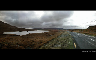 Road lake cloudy sky field 2 - aloysius okelly free wallpaper
