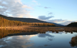 Lake forest sky clouds trees 4 - alexander brook free wallpaper