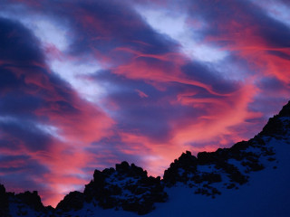 Mountain colorful sky clouds background 2 - colorful cloud free wallpaper