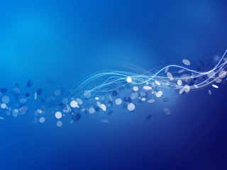 Blue background blurry lights circles - the bottom free wallpaper for desktop