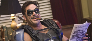 Man cigarette mask reading newspaper - dong kingman free wallpaper