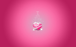 Pink heart message star top - the top of it free wallpaper