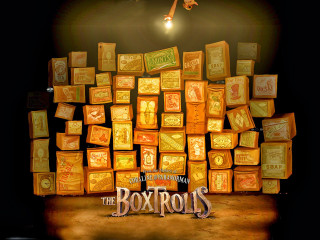 Boxtrolls pile of boxes stage - drew struzan free wallpaper