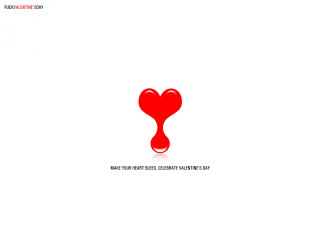 Red heart blood white background - love free wallpaper