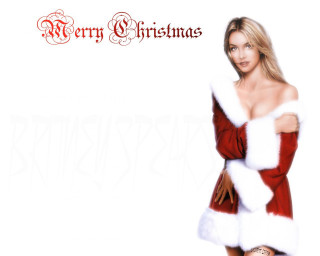 Santa woman christmas art promo - transgressive free wallpaper