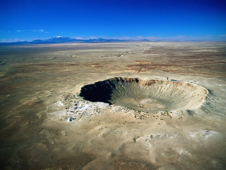 Large crater desert plain mountains 2 - anish kapoor free wallpaper