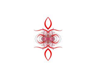 Red white abstract design white 3 - abstract design free wallpaper