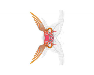 Red orange tail white background - fish free wallpaper