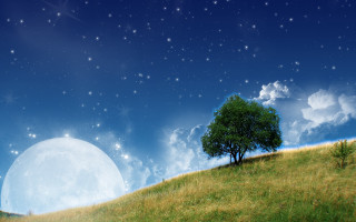 Tree hill full moon stars 4 - chris labrooy free wallpaper