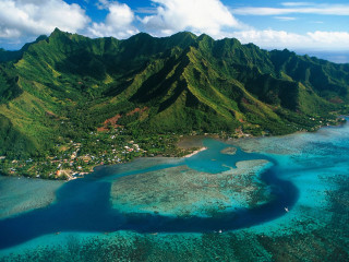 Tropical island plane window ocean 6 - tropical free wallpaper