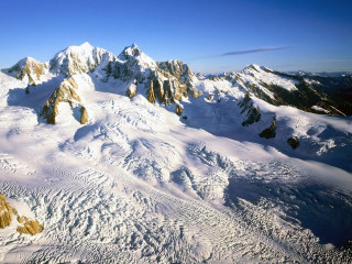 Snowy mountain range blue sky 17 - peak free wallpaper