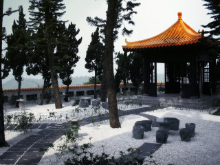 Pavilion trees white sand park - white sand free wallpaper
