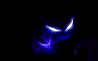 Blue black background cat eyes - dom qwek free wallpaper