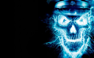 Skull helmet firework pattern face - eric peterson free wallpaper