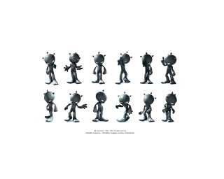 Cartoon group standing white background - photo of them free wallpaper