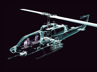 Helicopter person flying air black 3 - a person inside free wallpaper
