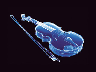 Violin case bow black background 2 - rossdraw global illumination free wallpaper