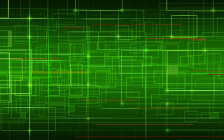 Green background red lines squares - computer art free wallpaper