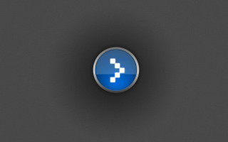 Blue button pixelated cross dark 2 - purism free wallpaper